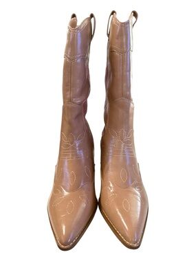 Berness Women’s Size 10 Tan Western Cowboy Boots Pointed Toe NWOB